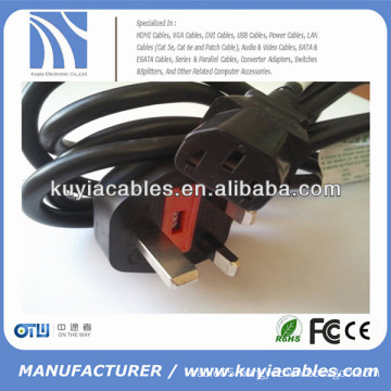 good price high quality UK specification PC power cable for computer 6ft